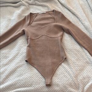 Abercrombie & Fitch Tan Knit Top